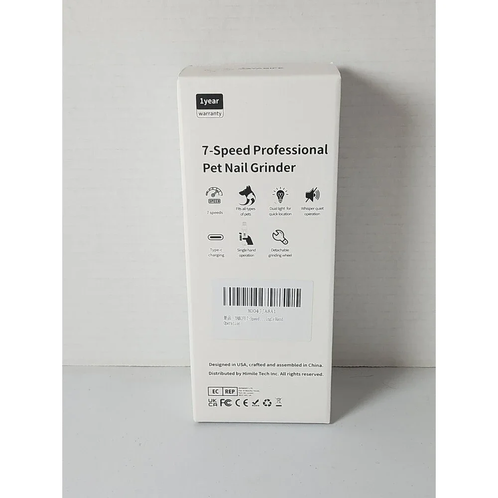 Yabife 7-Speed Pet Nail Grinder Professional